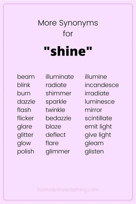 shine synonym